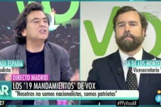 Arcadi Espada llama "hez" a los de VOX y as&iacute; le replica su portavoz en directo
