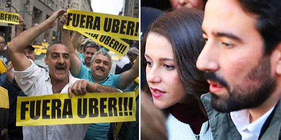 El brutal enfado de los taxistas contra In&eacute;s Arrimadas porque su marido trabaja para Uber