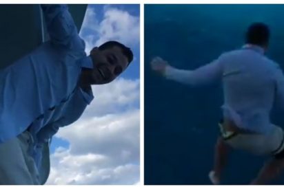 Un graciosillo salta desde el balc&oacute;n de un crucero, un d&iacute;a despu&eacute;s de la muerte de un joven por la misma causa
