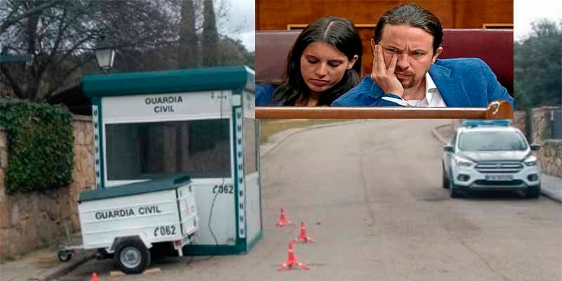 Los guardias civiles de plant&oacute;n ante el chalet de Pablo Iglesias se quedan sin calefacci&oacute;n en pleno invierno