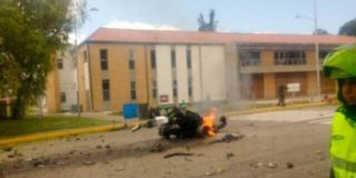 Atentado bomba en escuela de Polic&iacute;a en Bogot&aacute;