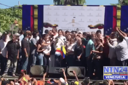 El mensaje de Guaid&oacute; durante el acto que quer&iacute;a prohibirle Maduro