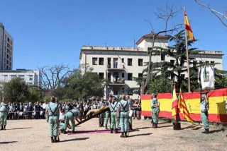 Los legionarios se despiden 'a la fuerza' de la m&iacute;tica Bandera Comandante Franco