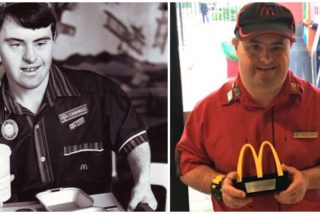 Un reconocido empleado de McDonald’s con Síndrome de Down se retira