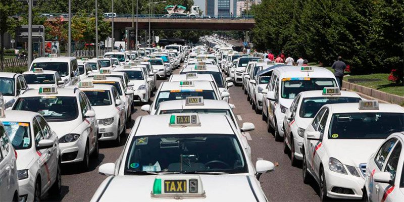 Taxistas de toda Espa&ntilde;a toman Madrid