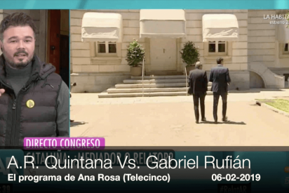 Ana Rosa trolea a Rufi&aacute;n con el nuevo librito de S&aacute;nchez...