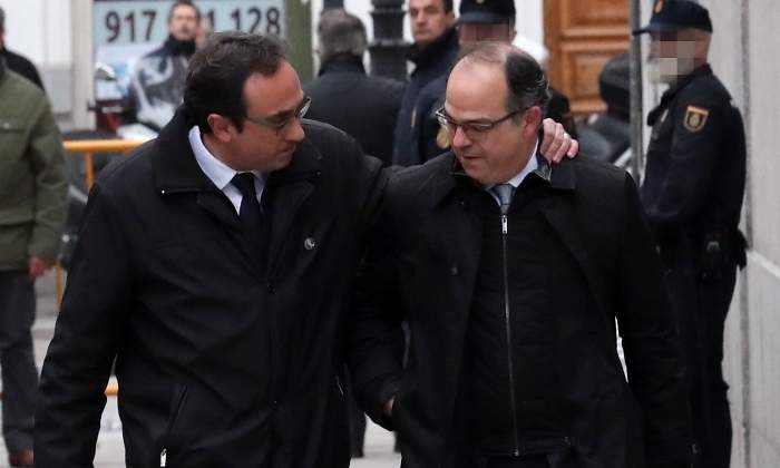 La tronchante petici&oacute;n al Tribunal Supremo de S&agrave;nchez, Rull y Turull para evitar ser "humillados"