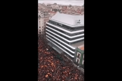 El v&iacute;deo que prueba la gran dimensi&oacute;n de la 'Marcha por Espa&ntilde;a'