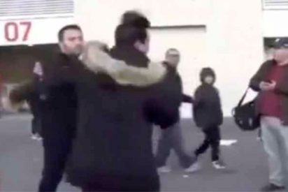 Vergonzosa agresi&oacute;n a dos hinchas del Real Madrid a la salida del Wanda Metropolitano