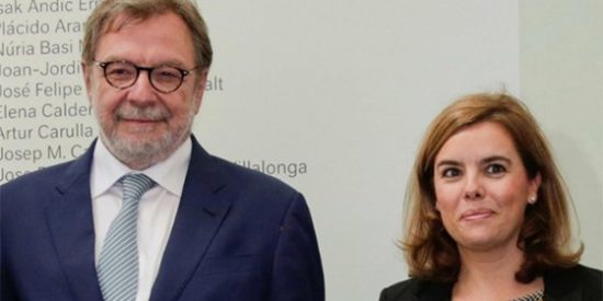 Soraya y Cebri&aacute;n, 'cazados' en un reservado: "Cuenta con mi apoyo si vuelves a la primera l&iacute;nea pol&iacute;tica"