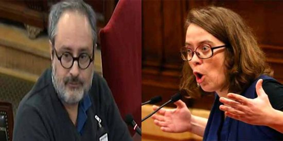 Antonio Baños y Eulalia Reguant (CUP).