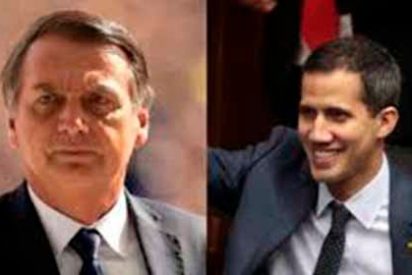 Juan Guaid&oacute; lleg&oacute; a Brasil para reunirse con el presidente Jair Bolsonaro en Planalto