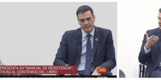La sovi&eacute;tica Rosa Mar&iacute;a Mateo convierte la presentaci&oacute;n del libro de Pedro S&aacute;nchez en un 'Al&oacute; presidente'