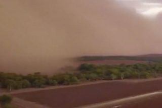 Esta espectacular tormenta de arena 'engulle' una localidad australiana