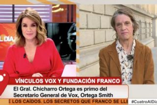 El show de la franquista Pilar Guti&eacute;rrez contra un tertuliano: "&iexcl;El que lo huele, debajo lo tiene!"