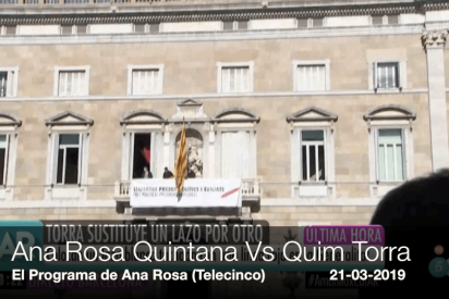 Ana Rosa Quintana estalla contra el provocador Torra y pide acción al Gobierno de España