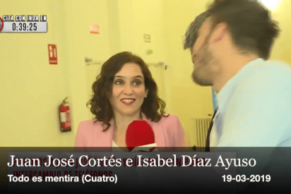 Juan Jos&eacute; Cort&eacute;s... &iexcl;pillado intentando ligar con Isabel D&iacute;az Ayuso!