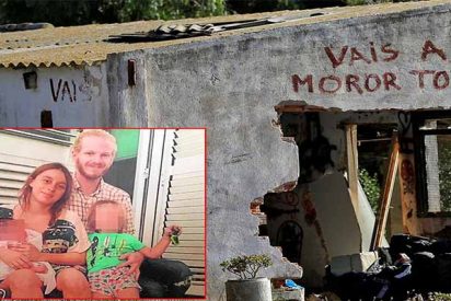 María Gombau, Gabriel Salvador Carvajal, sus hijos asesinados y la casa donde vivían.