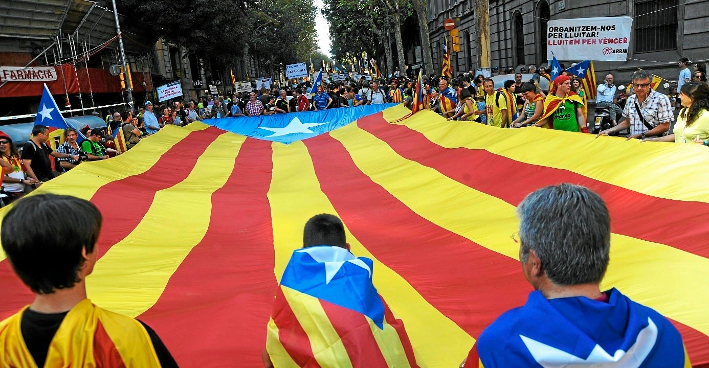 Manifestación independentista en Madrid