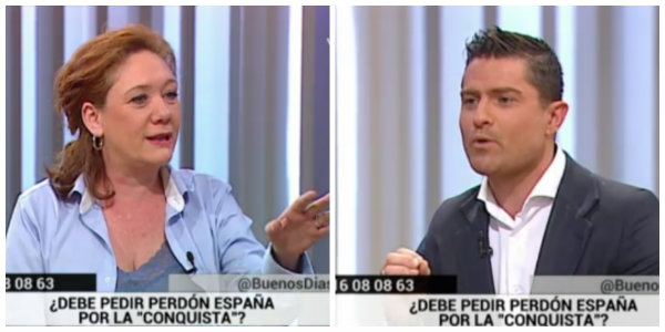 Alfonso Merlos le mete un ba&ntilde;o hist&oacute;rico a Fallar&aacute;s sobre el descubrimiento de Am&eacute;rica en la 'Sextilla' madrile&ntilde;a