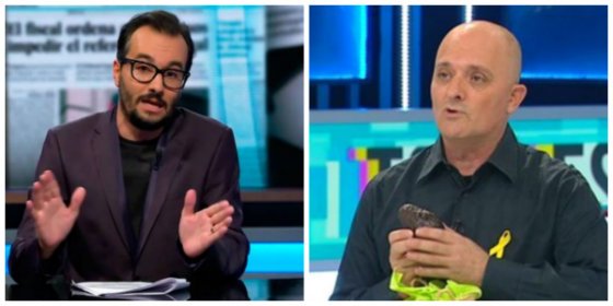 El impresentable Jair Dom&iacute;nguez, el 'nuevo' Toni Alb&agrave; de la golpista TV3: "Con la venia, se&ntilde;or&iacute;a, puta Espa&ntilde;a"