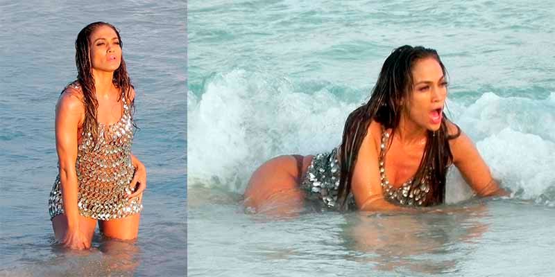 El ba&ntilde;o m&aacute;s caliente de Jennifer L&oacute;pez muy sensual pero algo fondona