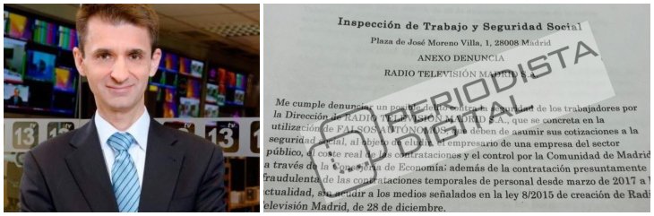 Telemadrid se expone a una multa millonaria por el esc&aacute;ndalo de los falsos aut&oacute;nomos que salpica a Jos&eacute; Pablo L&oacute;pez