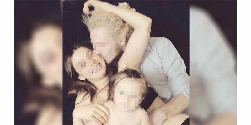 Gabriel Salvador, María Gombau y uno de los niños asesinados.