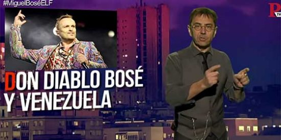 El chavista Monedero utiliza la ventana que le financia Roures para atacar a Miguel Bosé por su tajante postura en contra de Maduro