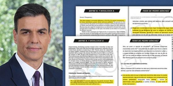 La &uacute;ltima patra&ntilde;a del 'doctor cum fraude' S&aacute;nchez: Moncloa nunca solicit&oacute; un informe antiplagio sobre la tesis