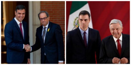 S&aacute;nchez es un peligro: primero esconde los 21 puntos de Torra y ahora la carta majadera de Obrador