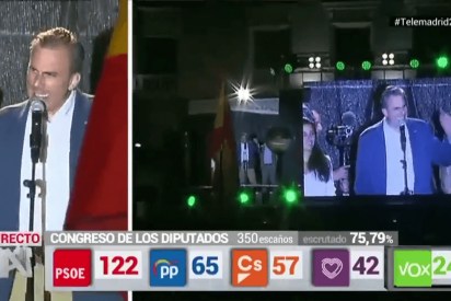 El mitin m&aacute;s contundente de la noche, de Ortega Smith (VOX): "Esto es solo el principio!"