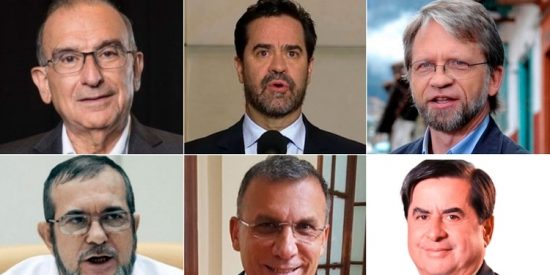 L&iacute;deres pol&iacute;ticos de Colombia piden en una carta el cese unilateral del fuego del ELN