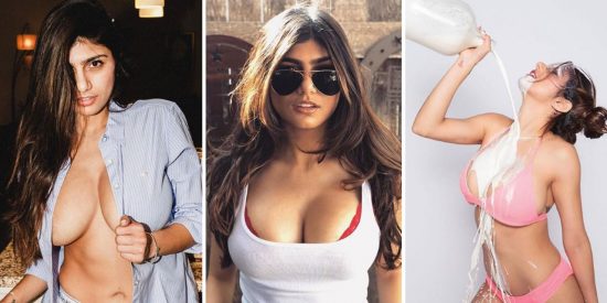 Foto: Mia Khalifa muestra al mejor estilo porno su "pechonalidad"