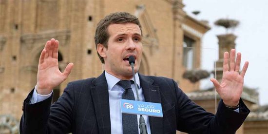 Pablo Casado (PP): "Somos la &uacute;nica alternativa para librar a Espa&ntilde;a de independentistas y batasunos"