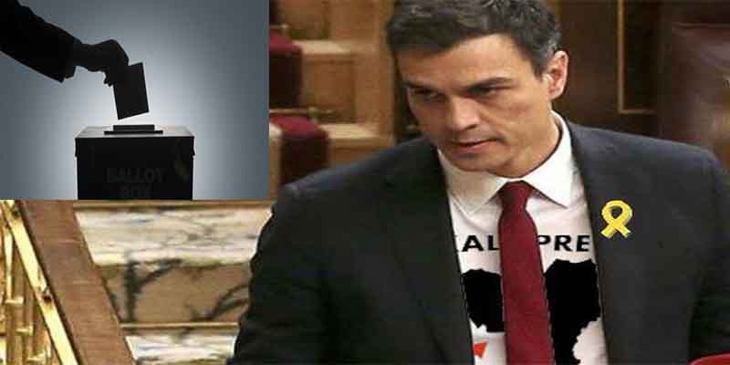 Proetarras y separatistas retratan al 'okupa' Pedro S&aacute;nchez