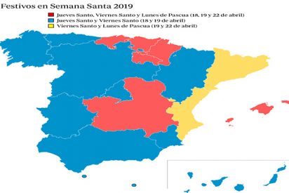 Espa&ntilde;a: &iquest;Sabes d&oacute;nde es festivo este Lunes de Pascua de 2019?