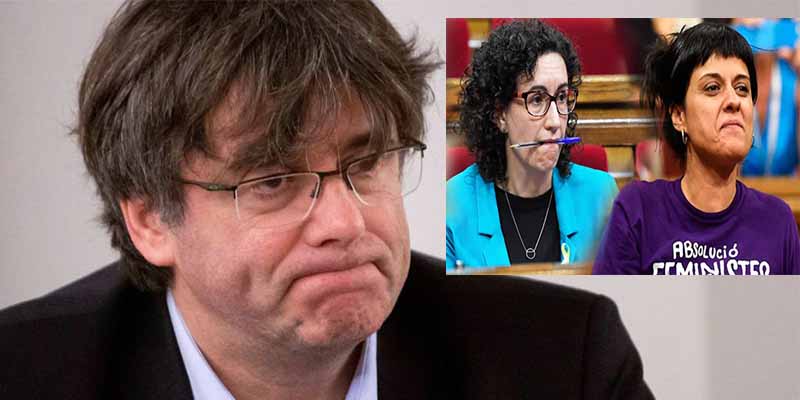 Puigdemont, Marta Rovira y Anna Gabriel.