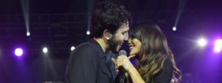 Sebasti&aacute;n Yatra y Tini Stoessel se besan sobre el escenario al m&aacute;s puro estilo Aitana y Cepeda