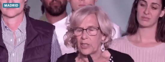 Carmena se despide como alcaldesa y Rita Maestre tiene que contener las l&aacute;grimas