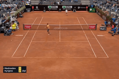 Descalifican a Nick Kyrgios en Roma por este desagradable incidente