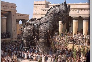 El caballo de Troya.