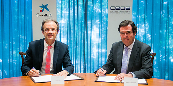 CaixaBank y la CEOE acuerdan una l&iacute;nea de financiaci&oacute;n para empresas de 20.000 millones de euros para el per&iacute;odo 2019-2020
