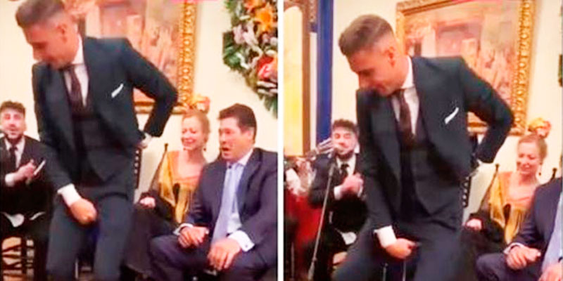 Joaqu&iacute;n levanta pasiones en la Feria de Abril bailando flamenco en una caseta