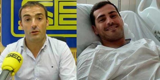 Pedro Morata desbarra en plena retransmisi&oacute;n de la SER: "&iexcl;Qu&eacute; mal lo estoy pasando! Si no me dejo el coraz&oacute;n aqu&iacute; o alguna arteria de las de Iker Casillas..."