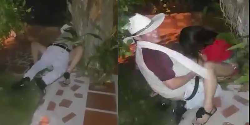 Cachondeo del grande con una pareja a la que pillan fornicando en pleno festival de musica
