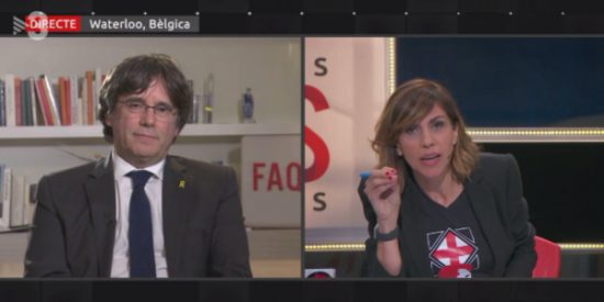 Buenafuente acude al rescate del golpista Puigdemont en TV3 con una babosa entrevista para presionar a la Justicia