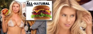 Charlotte McKinney y la hamburguesa mas caliente del mercado
