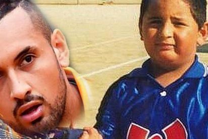 Nick Kyrgios sorprende a todos con esta foto de ni&ntilde;o: rechoncho y con cara de triste