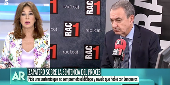 El palo &eacute;pico de Ana Rosa a Zapatero: "Despu&eacute;s de estropear el tema de Venezuela, &iquest;este se&ntilde;or va a venir a jo... Catalu&ntilde;a?"